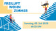 Freiluft-Wohnzimmer, Samstag, 5. Juli 2025, ab 15 Uhr. Menschen tragen Möbel.