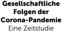 Logo Gesellschaftliche Folgen der Corona-Pandemie, eine Zeitstudie